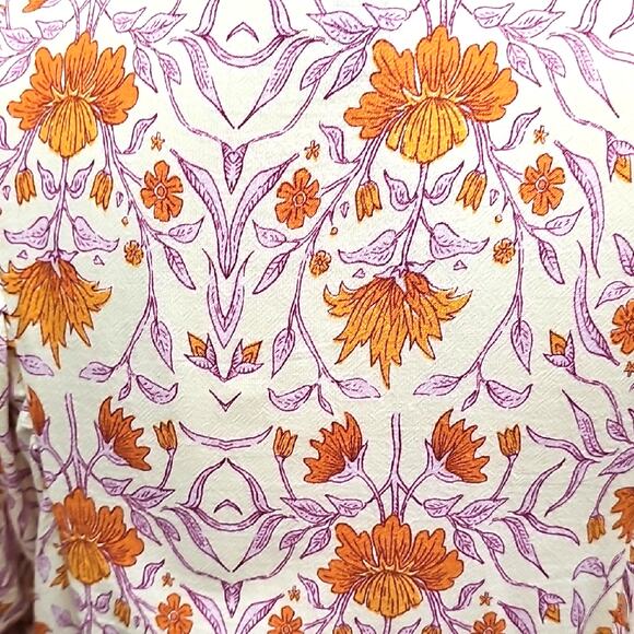 Universal Thread Bohemian Prariecore Boho Floral Dress w/Tie Pockets Size M - Picture 7 of 11